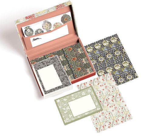 Letter Writing Set, William Morris Patterns, Stationary Set, Floral Stickers, Mail Art, Letter Set, Star Rating, Letter Writing, Writing Paper