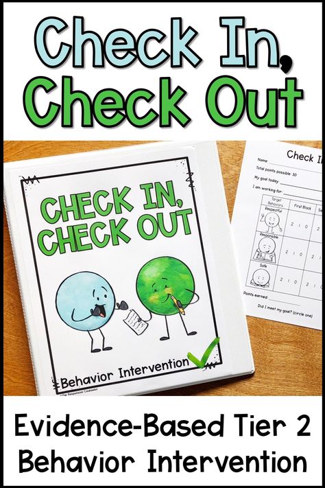 Check In Check Out (CICO) is an evidence-based tier 2 intervention for behavior in schools. It is one of the BEST interventions to include in your MTSS-B or RTI-B program and a simple way for school counselors to help with behavior. Ebd Classroom Elementary, School Bcba, Daily Behavior Chart, Elementary Counselor, Counseling Interventions, Behavior Tracking, School Counselor Office, Behavior Plans, Elementary School Counselor