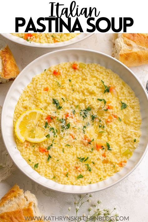 Italian Pastina Soup Recipe (Easy and Quick) Vegan Pastina Recipes, Pastina Soup With Egg, Orecchiette Soup, Italian Pastina Soup, Chicken Pastina Soup Recipe, Italian Pastina, Pastina Recipes, Pastina Soup, Cheesy Cauliflower Soup