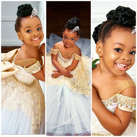 Black Flower Girl Hairstyles, African Hairstyles For Kids, Flower Girl Wedding Hair, Fem Fem, Children Wears, Princess Poster, Bridal Maids, Wedding Hairstyles Videos, Girl Hair Dos