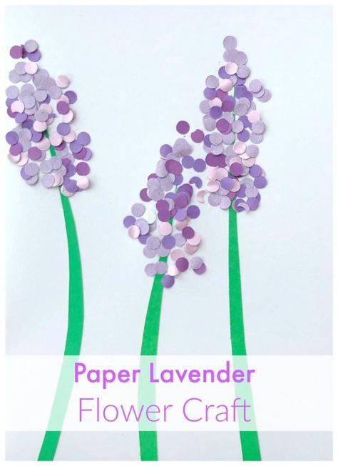 Lavender Crafts For Kids, Lavender Paper Flowers, Lavender Ideas, France Craft, Painted Rock Art, Paper Lavender, Lavender Crafts, Parenting Blogs, Apple Activities