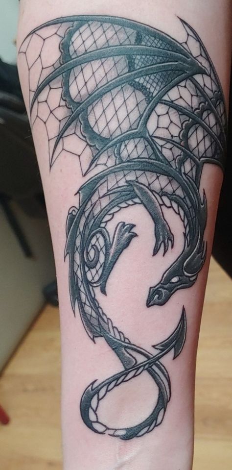 Lace Dragon Tattoo, Dragon Lace Tattoo, Mandela And Dragon Tattoo, Memorial Dragon Tattoo, Dragon Quarter Sleeve Tattoo, Weedy Sea Dragon Tattoo, Tattoo Filler, Special Tattoos, Lace Tattoo