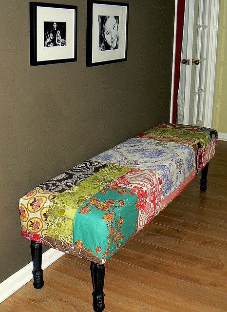 Patchwork Furniture, Bench Covers, Funky Furniture, Redo Furniture, Luxury Kitchen, Furniture Makeover, Farmhouse Kitchen, Modern Luxury, In The Middle