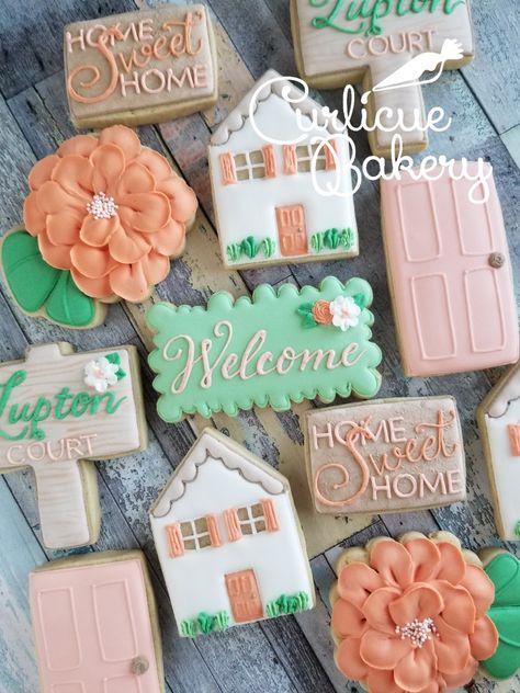 Welcome Cookies Decorated, Welcome Home Cookies Decorated, Closing Gift Cookies, Welcome Cookies, New Home Cookies Decorated, Housewarming Decorated Cookies, House Closing Decorated Cookies, Realtor Cookies, Housewarming Cookies