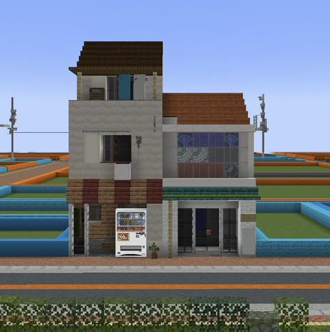 Minecraft City Street, Minecraft Good, Minecraft City Builds, Mc Banner, Minecraft Skyscraper, Minecraft M, Korea City, Community Architecture, Minecraft Base