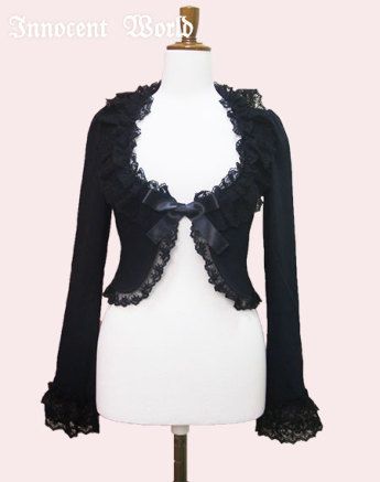 33　Black Innocent World, Lace Bolero, Alt Outfits, Gothic Clothes, Rose Lace, Goth Outfits, Gothic Lolita, Lolita Fashion, Gothic Fashion