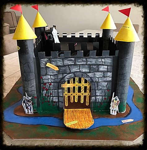 Castle decor, Medieval party, Medieval Castles Ks1, Diy Castle, Castle School, Middle Ages History, Paper Castle, Model Castle, Castle Crafts, Castle Project, Castle Party