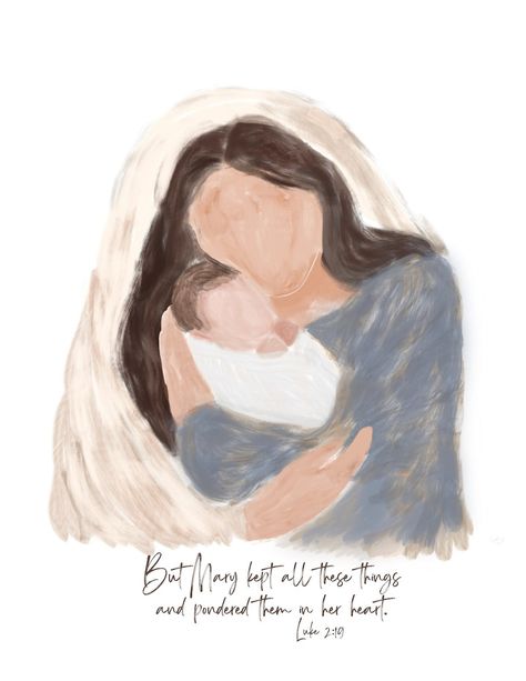 Mary And Baby Jesus, 25% Off Sale, Baby Jesus, Latter Day Saints, Religious Art, Christian Art, Keep On, New Baby, New Moms