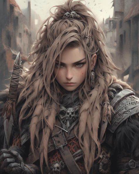 Viking Girl Art, Female Viking, Viking Girl, Dnd Ideas, Warrior Women, Female Fighter, Viking Woman, Shield Maiden, Female Character