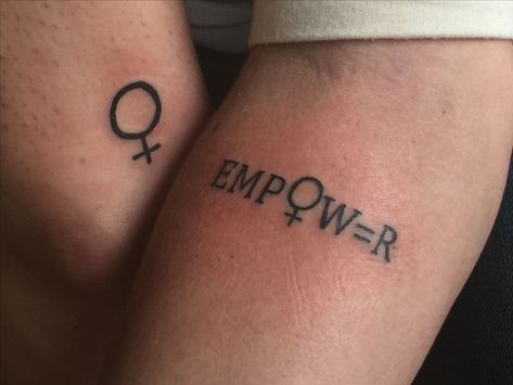 Feminism Tattoo, Equality Tattoos, Empowerment Tattoo, People With Tattoos, Feminist Tattoos, Feminist Tattoo, Empowering Tattoos, Girl Power Tattoo, Hp Tattoo