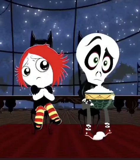 Ruby Gloom And Skull Boy Costume, Ruby Gloom Characters, Ruby Gloom And Skull Boy, Ruby Gloom Matching Pfp, Character Halloween Costumes, Ruby Gloom, Childhood Memories 2000, Vampire Costume, Fav Characters