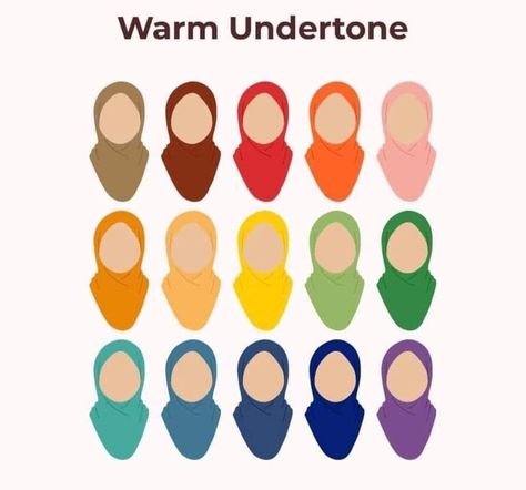 Tan Skin Outfit, Warm Tone Outfits, Warm Skin Tone Colors, Warm Tone Colors, Modest Winter Outfits, Deep Autumn Color Palette, Hijab Colors, Color Knowledge, Skin Undertones