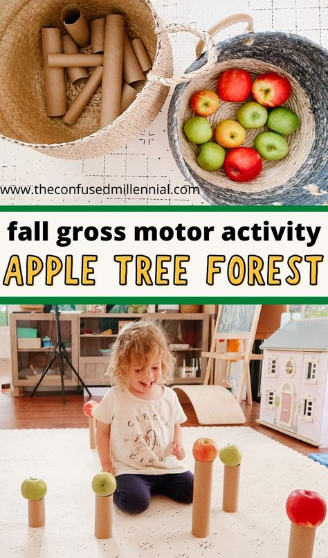 Apple Tree Activity, Apple Lesson Plans, Apple Theme Activities, Preschool Apple Activities, Kids Sensory Activities, Preschool Apple Theme, Fall Activities For Toddlers, Apple Lessons, Forest Fall