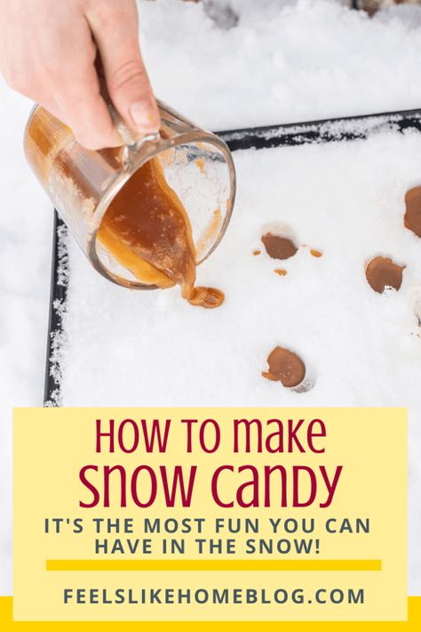 How to Make Maple Syrup Snow Candy Maple Sugaring Activities, Maple Syrup Candy, Snow Candy, Make Snow, Maple Syrup Recipes, Maple Candy, Candy Recipe, Winter Activities For Kids, Cool Wood Projects