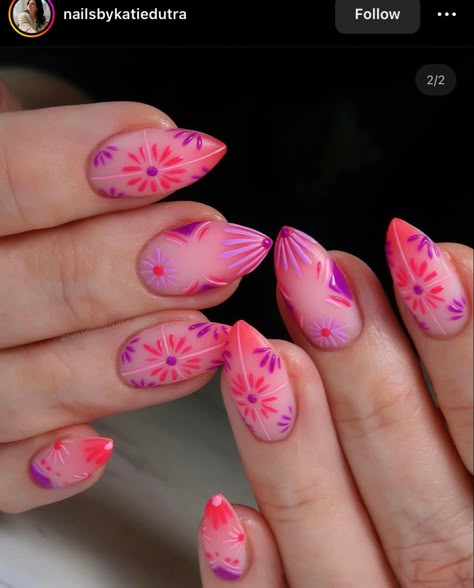 Colombian Nails Designs, Spain Inspired Nails, Spain Nails, Structured Manicure, Mexican Nails, Summery Nails, Amazing Nails, Cute Summer Nails, Cute Gel Nails