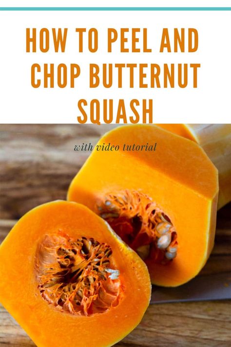 How To Peel And Chop Butternut Squash Veggie Prep, Butter Squash, Squash Stew, Curried Butternut Squash, Butternut Squash Stew, Butternut Squash Cubes, Curried Butternut Squash Soup, The Chew Recipes, Cut Butternut Squash