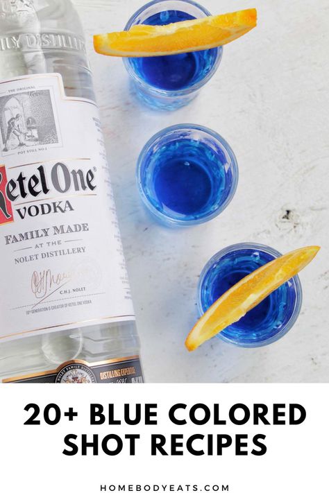 As a bartender, people are always asking me to come up with fun colored shots. These blue shots and shooter recipes have been so helpful to me. The recipes use various types of alcohol and liqueurs. I'm going to try to make some light blue shots for the winter season. I think my customers are going to love them! Blue Caraco Shots, Blue Alcohol Drink, Blue Shots Alcohol, Blue Shots Recipe, Submarine Party, Jolly Rancher Shot, Types Of Alcohol, Blue Jello Shots, Blue Tequila