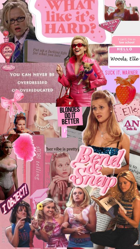 Legally Blonde Collage #movies #collage #legallyblonde Movies Collage, Legally Blonde Movie, Blonde Movie, Blonde Aesthetic, Jessica Alba Style, Girly Movies, Elle Woods, Legally Blonde, Paris Photography