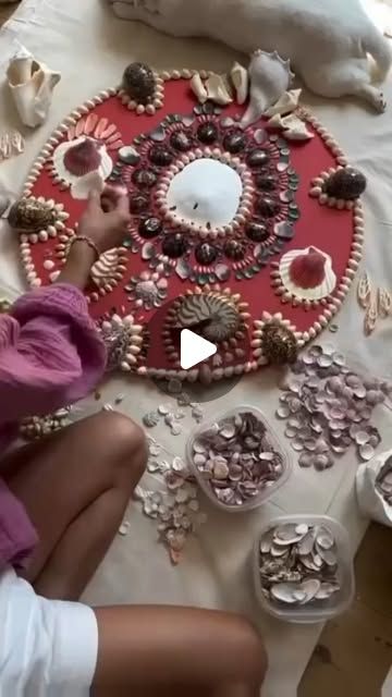 LULU DK on Instagram: "Secrets revealed showing the shell process. 💃
#shellartist #luludk #paint #art www.luludk.com" Instagram Secrets, Vintage Shell Art, Lulu Dk, Secrets Revealed, Shell Art, Paint Art, Shells, Paint, On Instagram