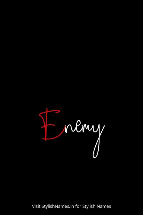 Enemy by StylishNames.in Names And Nicknames, Names For Instagram, Player Unknown, Name For Instagram, Stylish Name, Online Multiplayer Games, Copy And Paste, People Names, Name Generator