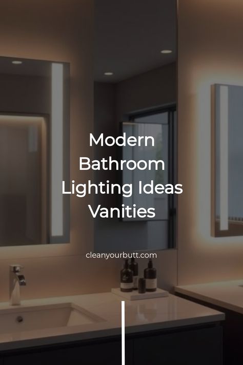 Discover modern bathroom lighting ideas for vanities that transform your space. Explore stylish fixtures and innovative designs to create your dream bathroom oasis. Bathroom Light Fixtures Over Mirror Modern, Led Lights Bathroom Mirror, Unique Vanity Lighting, Bathroom Lighting Ideas Vanities, Modern Bathroom Lighting Ideas, Bathroom Light Fixtures Over Mirror, Bathroom Lighting Ideas, Bathroom Ambiance, Bathroom Oasis