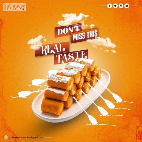 Sweet Shop Creative Ads, Bakery Creative Post, Sweet Ads Creative, Bakery Ads Creative, School Creative Ads Design, Photography Day Creative Ads, Restaurant Creative Ads Ideas, Sweets Creative Ads, Food Ads Creative Advertising Ideas