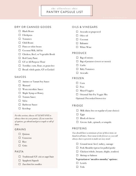 Pantry Zones, Capsule Pantry, Capsule Kitchen, Instagram Messages, Pantry List, Turmeric Chicken, Grocery Essentials, Instagram Message, Pantry Essentials