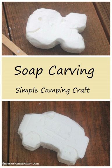 Soap Carving:  A Simple Camp Craft Idea, perfect for Girl Scouts or Boy Scouts! Soap Carving Patterns, Scout Camping Activities, Camping Craft, Beaver Scouts, Cub Scouts Bear, Cub Scout Crafts, Bear Scouts, Camping Crafts For Kids, Cub Scout Activities