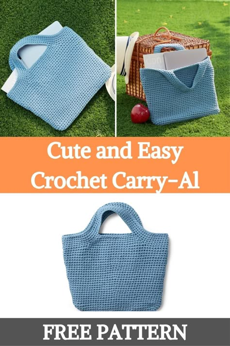 Bernat Home Maker Yarn Patterns, Cotton Crochet Bags Free Pattern, Acrylic Yarn Crochet Projects Easy, Diy Crochet Gift Ideas, Bernat Maker Yarn Patterns, Crochet Tote Bags Free Patterns, Small Tote Bag Pattern, Kindle Bag, Sewn Bag