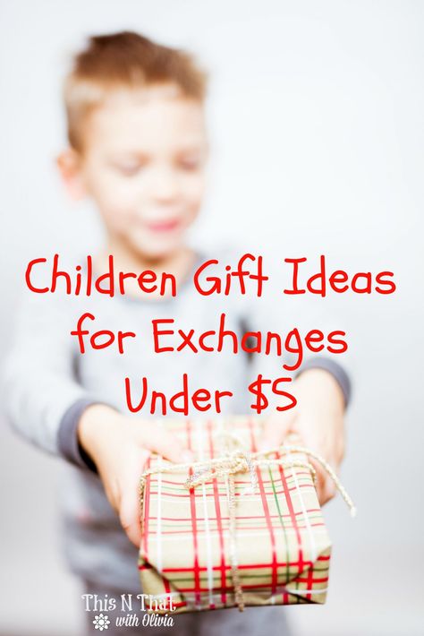 Children Gift Ideas for Exchanges Under $5 Kid Gift Exchange Ideas, Kids Gift Exchange Ideas, School Gift Exchange, Kids Gift Exchange, Gift Exchange Themes, Christmas Gift Exchange Ideas, Classroom Christmas Gifts, Classroom Gift Exchange, Kids School Gifts