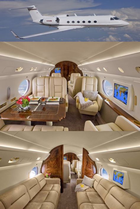 Jets Privés De Luxe, Gulfstream Iv, Private Planes, Private Jet Interior, Luxury Helicopter, Jet Privé, Luxury Jets, Airplane For Sale, Luxury Private Jets