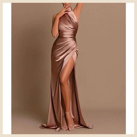 [CommissionsEarned] 57 Top Black Tie Wedding Guest Dress Inspiration Ideas To Try Out #blacktieweddingguestdressinspiration Pink Dress Wedding, Bridesmaid Dress Satin, Wedding Guest Dress Inspiration, High Split Dress, Bridesmaid Dresses Satin, Dress Halter Neck, Long Skirt Fashion, Sleeveless Bridesmaid Dresses, Pink Wedding Dresses