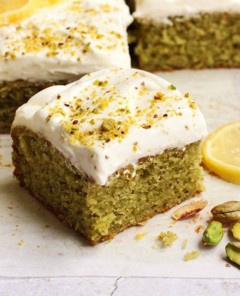 Lemon Pistachio Cake - Scientifically Sweet Maldivian Recipes, Lemon Pistachio Cake, Cake Picnic, Scientifically Sweet, Pistachio Cake Recipe, Lemon Pistachio, Lemon Loaf Recipe, Pistachio Dessert, Pistachio Recipes