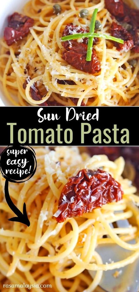 Noodles With Sun Dried Tomatoes, Pasta Dishes With Sundried Tomatoes, Sundered Tomato Pasta, Pasta Sauce With Sundried Tomatoes, Ways To Use Sun Dried Tomatoes, Garlic Sundried Tomato Pasta, Pasta With Sun Dried Tomatoes Spinach, Sin Dried Tomato Pasta, Easy Sun Dried Tomato Pasta