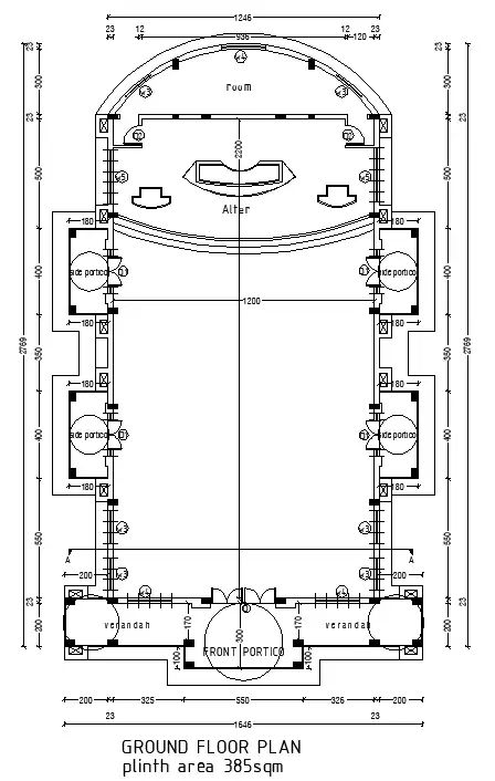 Church Floor Plans Layout, Church Plans Layout, Temple Floor Plan, Ecumenical Church, Church Floor Plans, Hall Construction, Church Building Plans, Floor Plan Symbols, Church Design Architecture