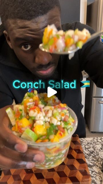 Chef Brad on Instagram: "HAVE YOU EVER HAD CONCH SALAD 🐚  #miami #conch #miamidade #miamidadecounty #conchsalad #conchsalad #miamiconch #miamiconchsalad #explore #explorepage #explorepage + #post #foodphotography #foodporn #delicacy #delicacies #fyp #foryou #reel #reels #travellingfoodie #foodtiktok #foodies #Foodie #bahamas #nassau #bahamianfood #souledoutchef #shannonsharpe" Kimmy Creations, Mexican Street Corn Salad Recipe, Bahamian Food, Conch Salad, Bahamas Nassau, Sea Foods, Fish Dinner Recipes, Mexican Street Corn Salad, Jamaican Dishes