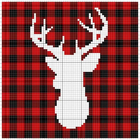 Deer Crochet, Art Au Crochet, Plaid Crochet, Crochet Deer, Diy Crochet Patterns, Graph Crochet, Crochet Pillow Cover, Crochet Pillow Pattern, Crochet For Beginners Blanket