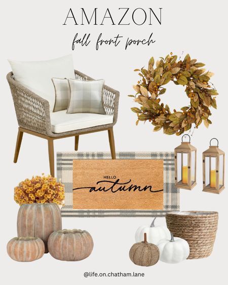 life.on.chatham.lane's Fall Decor 2024 Collection on LTK Porch Decor Lanterns, Ranch Front Porch, Faux Mums, Amazon Fall Decor, Minimalist Fall Decor, Fall Planters, Fall Front Porch Decor, Decor 2024, Fall Front Porch