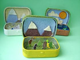 small world land: Tiny Cryptozoology Worlds Homeschool Workboxes, Tin Crafts, Altoids Tin, Match Boxes, Altoids Tins, Altered Tins, Crafting Inspiration, Mint Tins, Loch Ness Monster