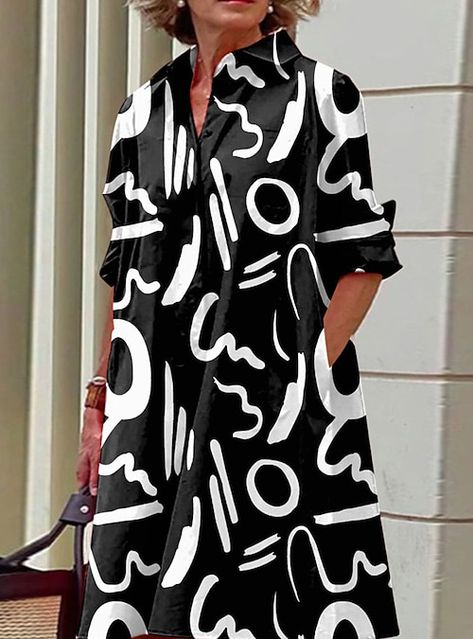 Afrikaanse Mode, Shirt Dress Summer, Printed Gowns, Button Down Shirt Dress, Collared Shirt Dress, Breezy Dress, Vestidos Vintage, Printed Shirt Dress, Shirt Dress Casual