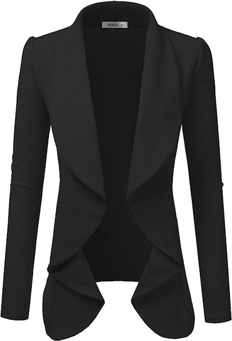 Female Blazers, Deconstructed Blazer, Blazer For Women, Stylish Blazer, Blazer Jackets For Women, Business Casual Work, Lightweight Blazer, Open Front Blazer, Plus Size Fashion For Women