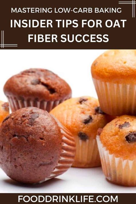 Unlock the secrets to successful low carb baking using oat fiber! Oat Fiber Muffins, Oat Fiber Recipes, High Fiber Muffins, Fiber Muffin, Fiber Recipes, Keto Flour, Funnel Cake Recipe, Oat Fiber, Low Carb Muffins