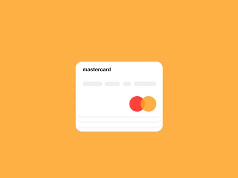 Mastercard by Magic Chen #Design Popular #Dribbble #shots Card Ui, Ui Animation, Graphic Design Blog, Motion Graphics Inspiration, Motion Design Video, Simple Icon, Motion Graphics Design, App Interface, Text Animation