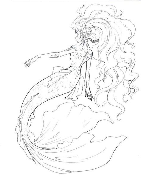 #mermaid Mermaid Sketch, Mermaid Pose, Matching Anime, Couple Drawing, Drawing Eyes, Mermaid Drawings, Mermaid Tattoo, Mermaid Tattoos, Drawing Faces