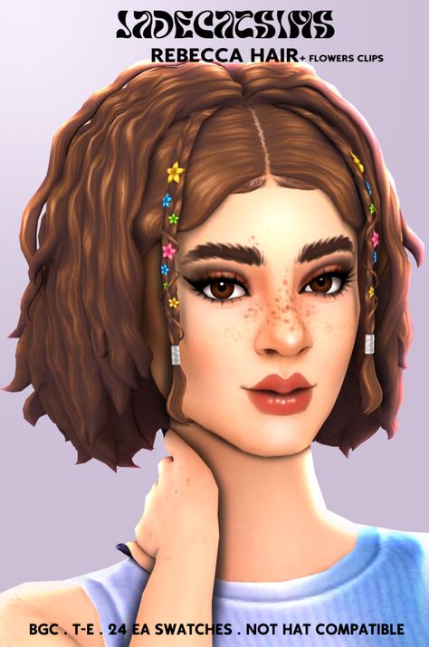 Sims 4 Fingerwaves, Ts4cc Hair, Sims Victorian, Hairstyle With Braids, Sims Design, Sims 4 Curly Hair, Aesthetic Sims, Sims 4 Decades Challenge, Cc Hair