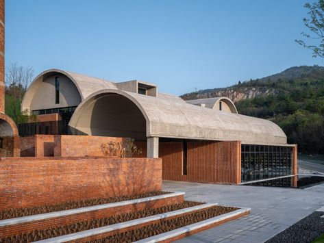 Gallery of Concrete Barrel Vaults Applied in 10 Projects of Contemporary Architecture - 1 Avant Grade, Arch Building, Campus Design, Contemporary Building, Conceptual Architecture, Roof Architecture, Roman Architecture, Architecture Concept Drawings, Cultural Architecture