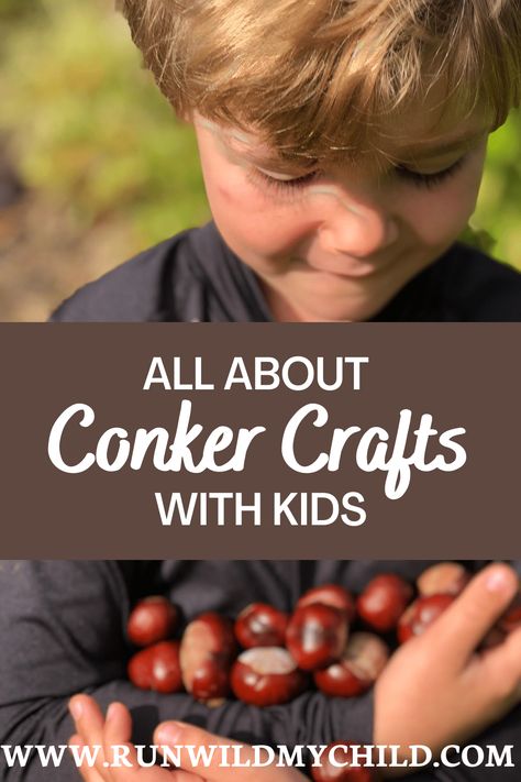 All about Conker Crafts with Kids - step-by-step tutorials on how to make the most fun conker (buckeye) crafts for kids. #conker #conkercrafts #buckeyes #buckeyecrafts #horsechestnuts #crafts #naturecrafts #naturecraftsfor kids #conkers Conker Craft Ideas Christmas, Buckeye Crafts Diy, What To Do With Conkers, Conker Crafts For Kids, Crafts With Buckeyes, Chestnut Crafts For Kids, Buckeye Crafts Ideas, Conker Craft Ideas, Conker Activities