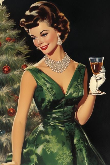 1960s Christmas Fashion, 1960s Christmas Decorations, Classy Christmas Party, Decorating Christmas Tree, 1960s Christmas, Vintage Christmas Dress, Christmas Poses, Glamorous Christmas, Girly Christmas