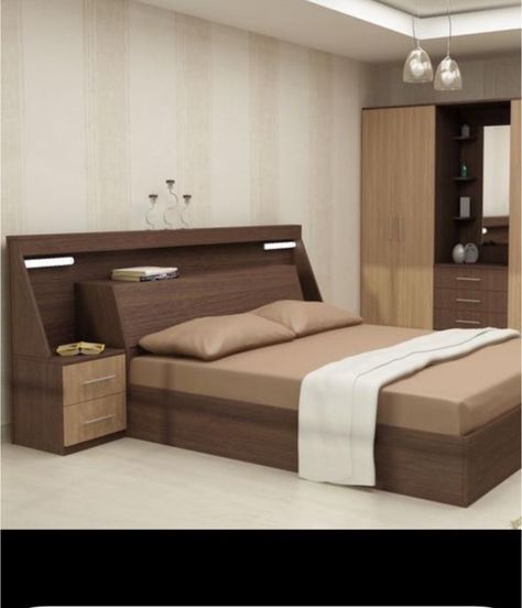 Bedrooms Layout, Cot Design, Bedroom Paint Ideas, Bed Back Design, Bedroom Built Ins, Box Bed Design, Double Bed Designs, Unique Bedroom Design, Beds For Small Spaces