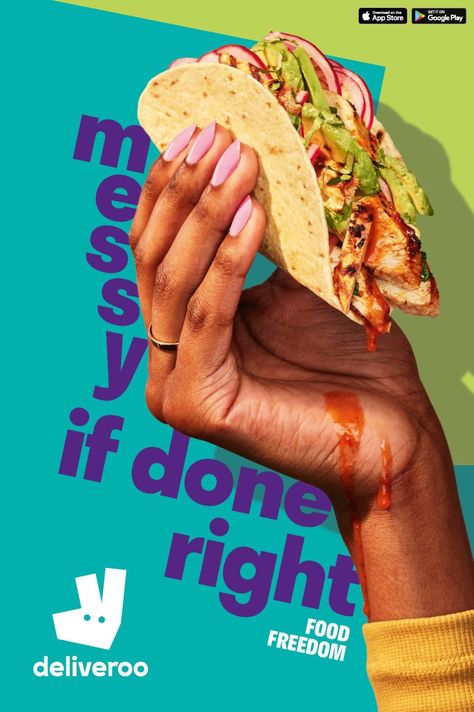 http://wklondon.com/2019/01/deliveroo-serves-food-freedom/ Vegan Day Creative Ads, Food Pop, Food Design Ideas, Food Creatives, Food Marketing, Food Ad, Doner Kebab, Food Photoshoot, Food Advertising